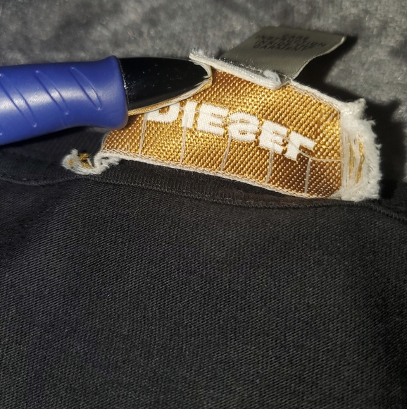 Y2K Diesel Shirt Size XL - 2000s Streetwear - Patina Rust Circle Logo - Cyber - Picture 4 of 5